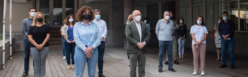 Minuto de silencio celebrado este martes por el Cabildo de Gran Canaria/TA.